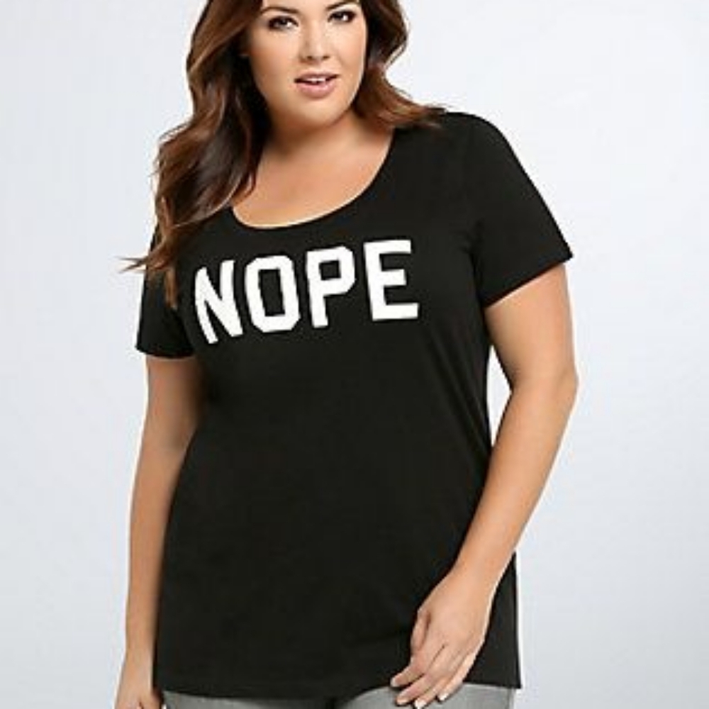Torrid Nope shirt